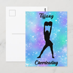 Carte Postale Couleur de flambeau de neige chevelu avec son nom