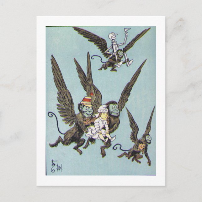 Carte Postale Couleur des singes volants (Devant)