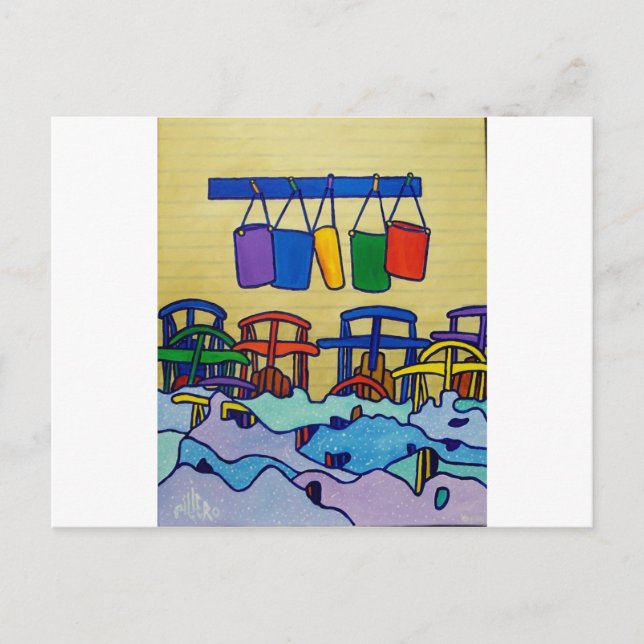 Carte Postale Couleur du Vermont o par Piliero (Devant)