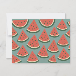 Carte Postale Couleur exotique Watermelon Love Romance Friendshi