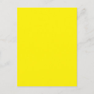 Carte Postale Couleur jaune intense