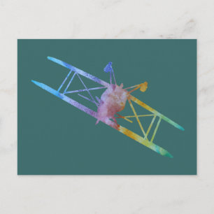 Carte Postale Couleur Lavée À L'Arrière