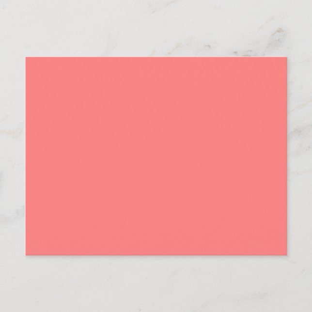 Carte Postale couleur rouge (Devant)