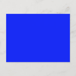 Carte Postale COULEUR SEULEMENT - bleu royal