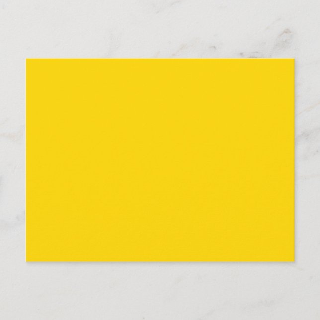 Carte Postale COULEUR SEULEMENT - jaune (Devant)