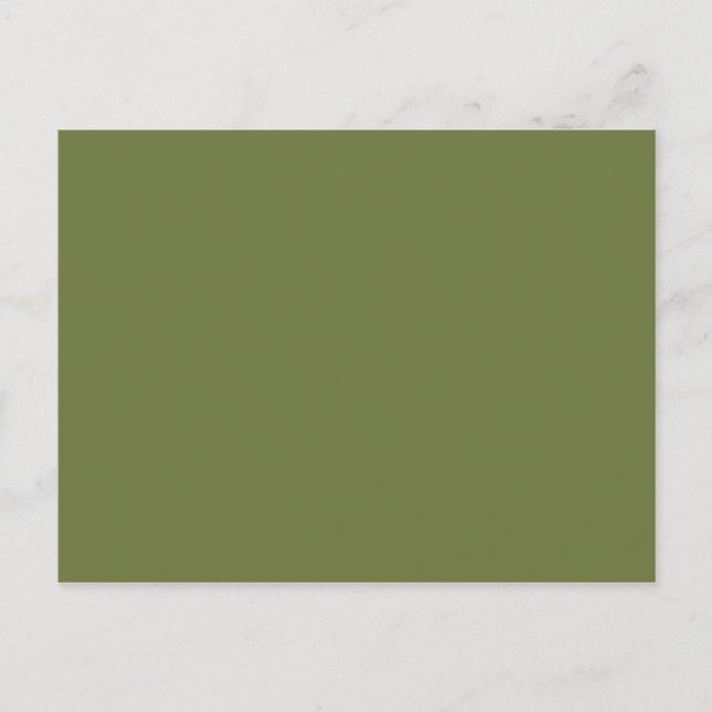 Carte Postale COULEUR SEULEMENT - vert olive (Devant)