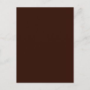 Carte Postale Couleur solide Brown profonde