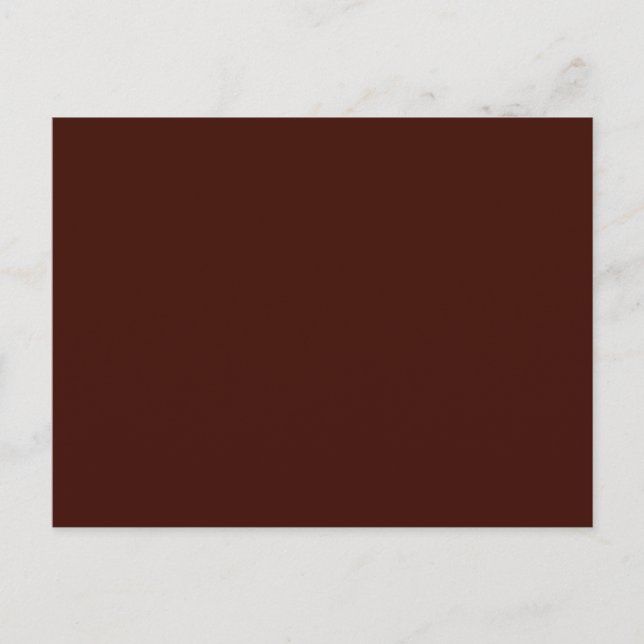 Carte Postale Couleur solide du haricot noir (Devant)