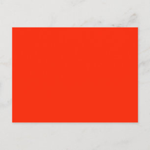 Carte Postale Couleur solide écarlate