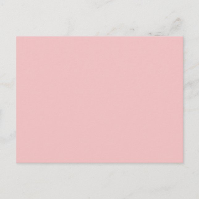 Carte Postale Couleur solide rose bébé (Devant)