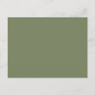 Carte Postale Couleur solide verte Sage