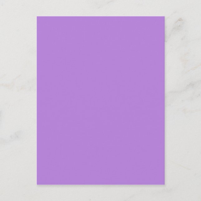 Carte Postale Couleur solide violet lavande (Devant)