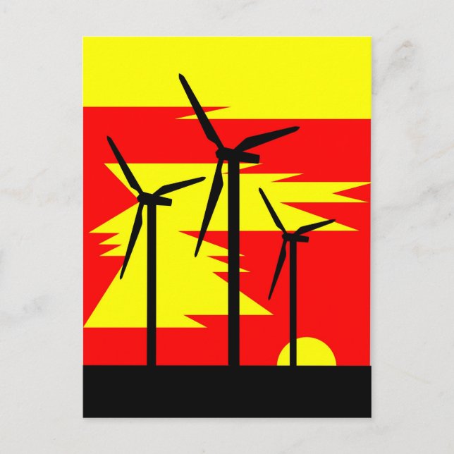 Carte Postale Couleur Sunrise - Siemens Wind Power (Devant)
