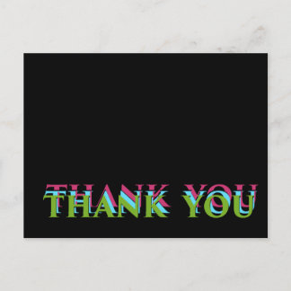Carte Postale Couleur triple Merci