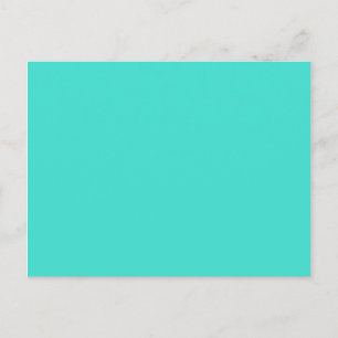 Carte Postale couleur turquoise