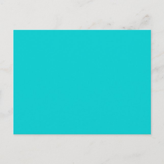 Carte Postale couleur turquoise foncé (Devant)