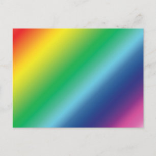 Carte Postale Couleurs arc-en-ciel modernes ombre dégradé motif