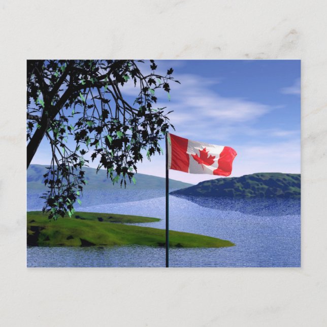 Carte Postale Couleurs canadiennes (Devant)