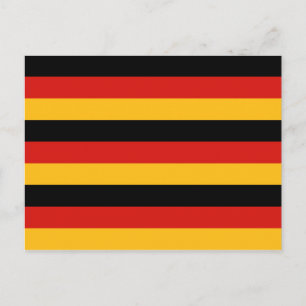 CARTE POSTALE COULEURS DE DRAPEAU ALLEMANDE