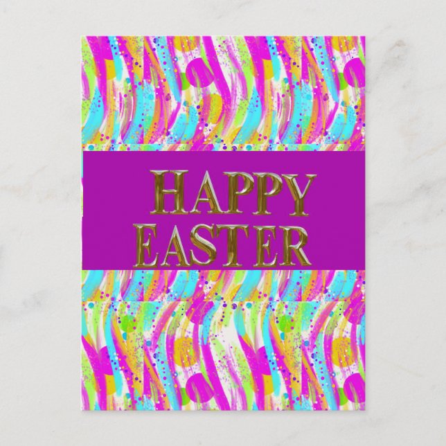 CARTE POSTALE COULEURS DE PRINTEMPS (Devant)