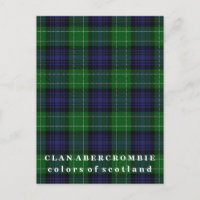 Couleurs du clan écossais Abercrombie Tartan