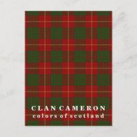 Couleurs du clan écossais Cameron Tartan