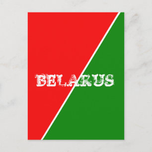 Carte Postale Couleurs du drapeau national biélorusse