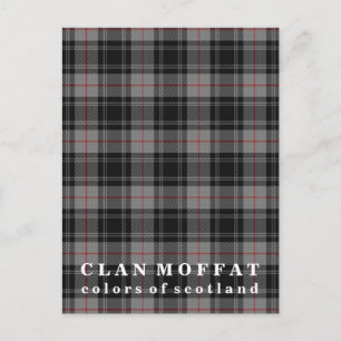 Carte Postale Couleurs écossaises Clan Moffat Tartan