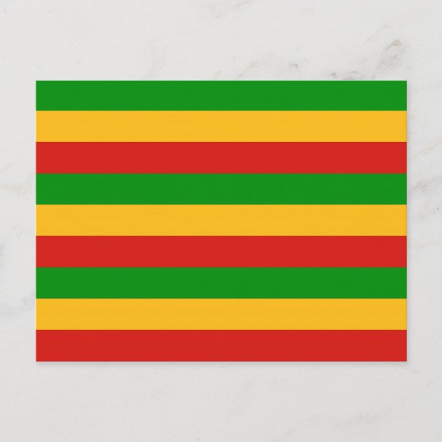 Carte Postale COULEURS RASTAFARI + vos idées (Devant)