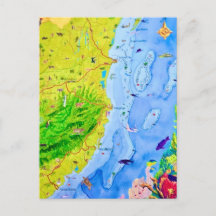 Country of  Belize Postcard