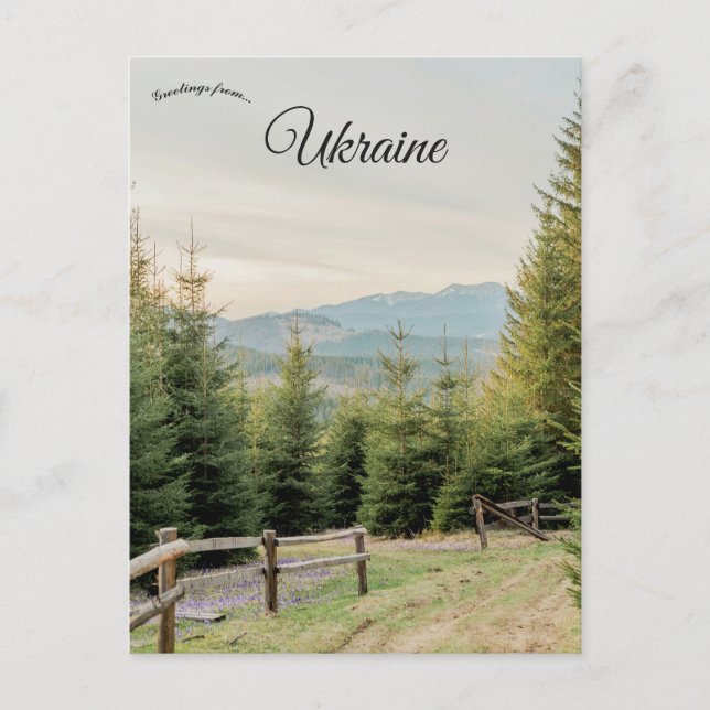 Carte Postale Countryside in Ukraine (Devant)