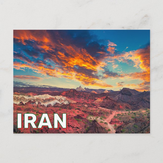 Carte Postale Coup de soleil sur l'Iran (Devant)