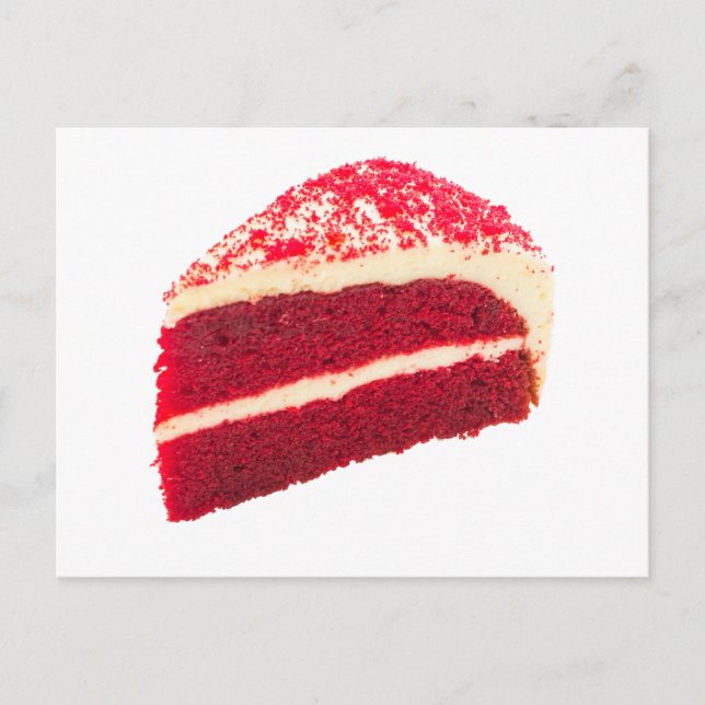 Carte Postale Coupe de gâteau de velours rouge (Devant)