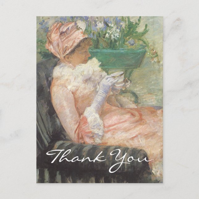 Carte Postale Coupe de Thé de Cassatt (Devant)