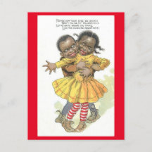 Couple Afro-Américain Vintage pour la Saint-Valent