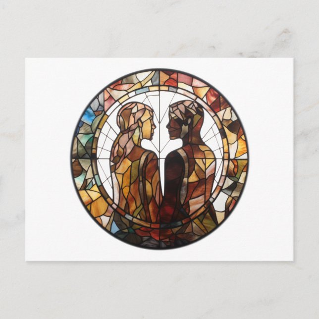 Carte Postale Couple amoureux (Devant)