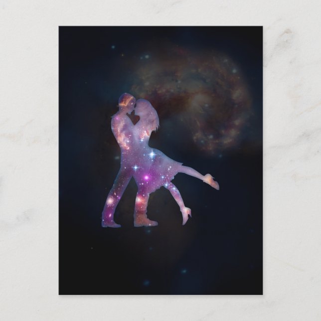 Carte Postale Couple cosmique (Devant)