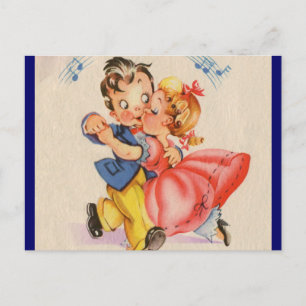 Carte Postale Couple dansant