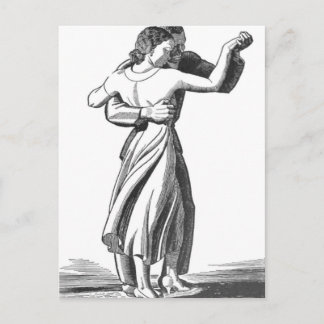 Carte Postale Couple de danse lente