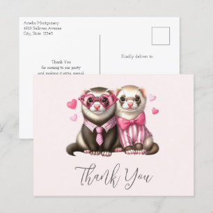 Carte Postale Couple en Merci d'amour
