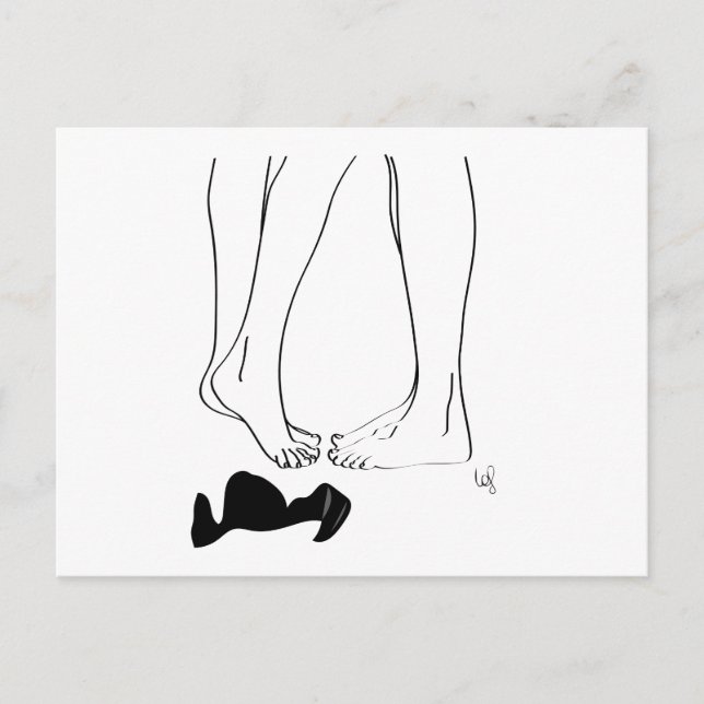 Carte Postale Couple et dessous (Devant)