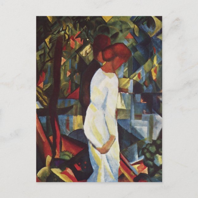 Carte Postale Couple in the Woods par August Macke (Devant)