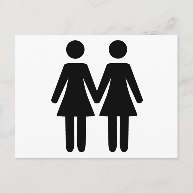 Carte Postale Couple lesbien (Devant)