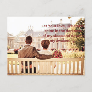 carte postale couple love
