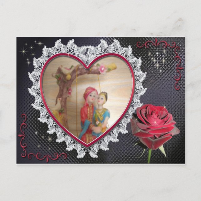 Carte Postale Couple Mariage asiatique sur l'art de la bascule c (Devant)