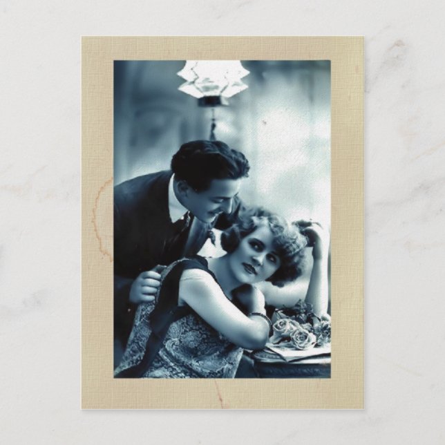 Carte postale Couple vintage (Devant)