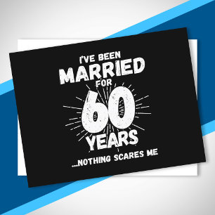 Carte Postale Couples mariés 60 ans drôle 60e anniversaire
