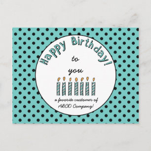Carte Postale Coupon d'anniversaire pour les affaires