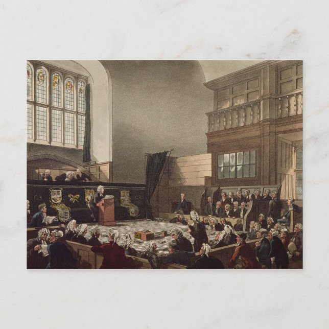 Carte Postale Cour de l'Échiquier, Westminster Hall (Devant)