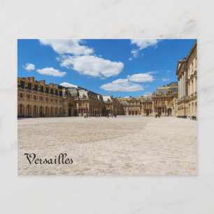 Carte Postale Cour de l'entrée du palais de Versailles - France